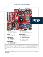 Motherboard Components of a Desktop Computer