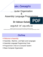 Basic Concepts: Computer Organization & Assembly Language Programming