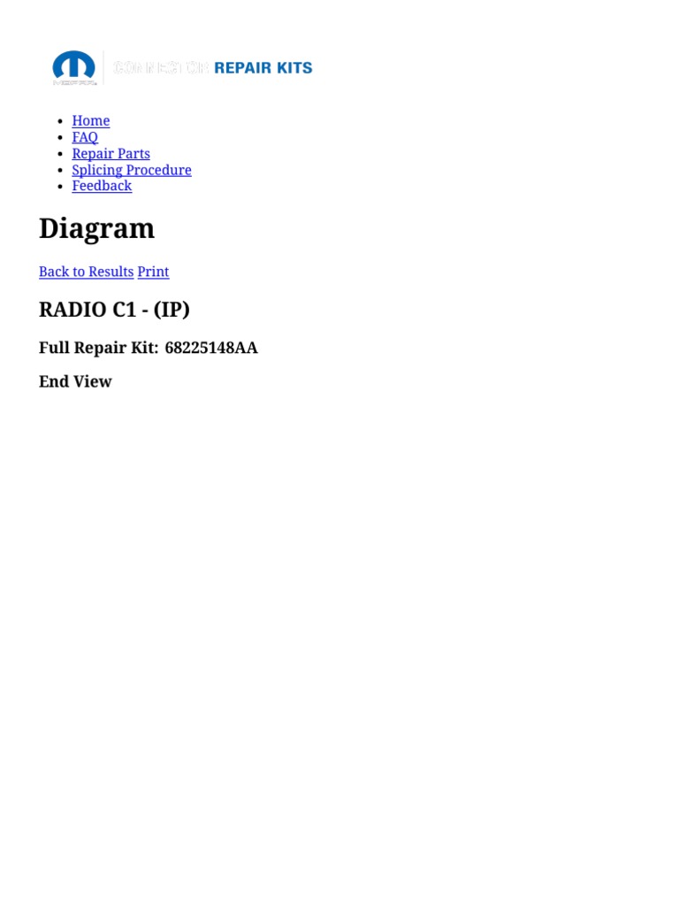Mopar Connection Repair Kit PDF PDF Chrysler Motor Vehicle