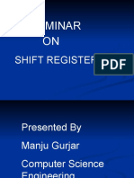 Seminar on Shift Registers: Types, Operations and Applications