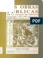 Ziccardi Las Obras Pc3bablicas de La Ciudad de Mc3a9xico 1976 1982 PDF