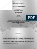 Fase 0 - Lectura Preliminar Gestion Del Conocimiento