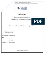 Calcul Du Coût de Revient D'un Titre de Transport Urbain PDF