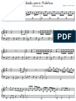 Partitura Balada para Adeline PDF