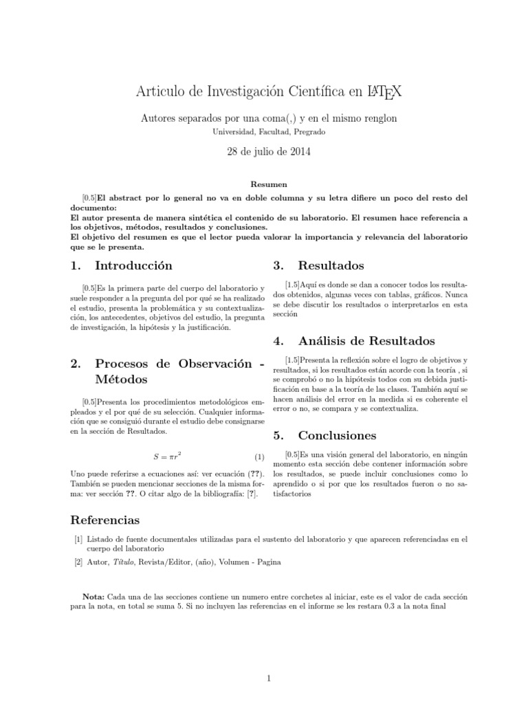 Como Entregar Informes | PDF | Sumario abstracto) | Informática y ...