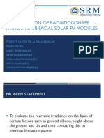 Evaluation of Radiation Shape Factor For Bifacial Solar-Pv Modules