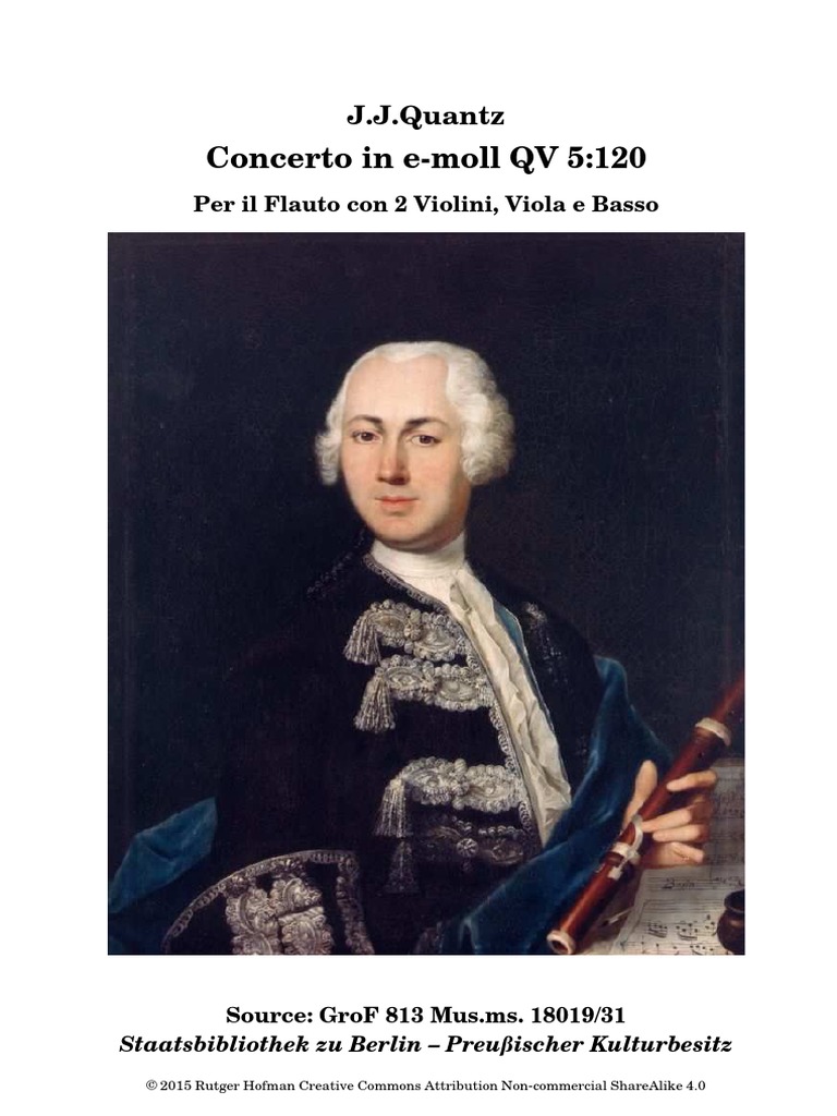 Flute Concerto Quantz Qv5120 PDF Concerto Semiotics