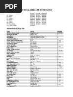 Musical Theatre Scenes: A Comprehensive List | PDF