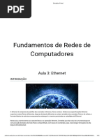 Fundamentos de Redes de Computadores - Aula 3 - Ethernet