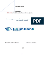 Acordarea Și Garantarea Creditelor Pentru Exporturi Și Importuri de Către EximBank România