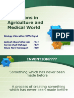 Inventions in Agriculture and Medical World