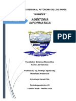 Auditoria Informatica y Auditoria de Sistemas