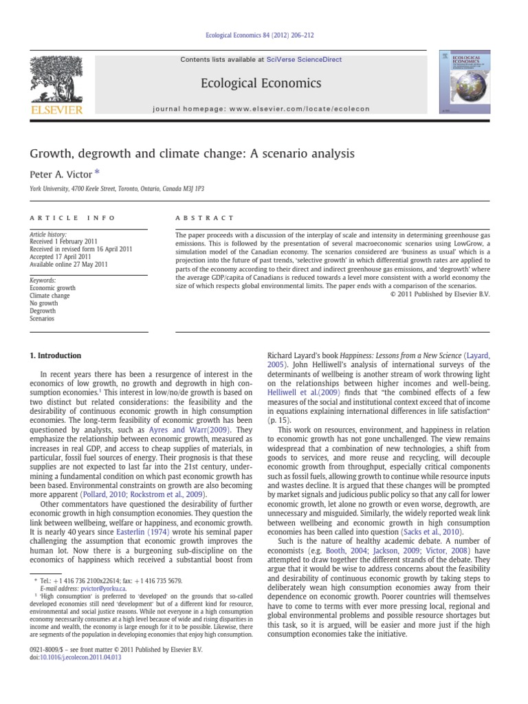 Growth and Climate Change | PDF | Economic Growth | Greenhouse Gas