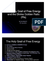 The Holy Grail of Free Energy and The Divine Golden Ratio (Phi)