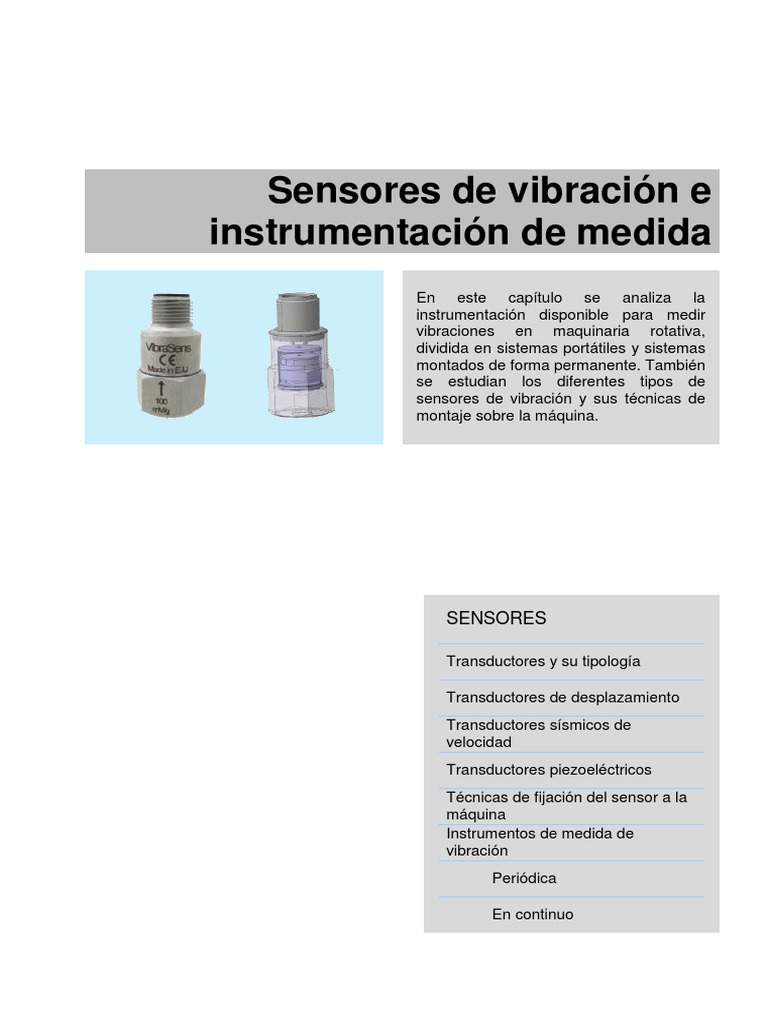 2 Vibraciones Sensores Pdf Acelerómetro Sensor