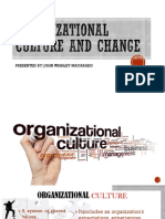 Organizational Culture and Change