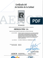 Certificado ISO 9001 Es