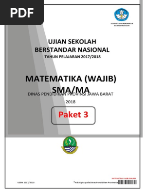 Ok Soal Usbn Matematika Wajib Paket 3 Www Defantri Com