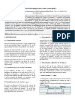 Determinación volumétrica de cobre en bronce y ácido ascórbico en vitamina C usando yodometría e iodometría