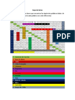 Sopa de Letras Manejo de La Información en Exce Sena