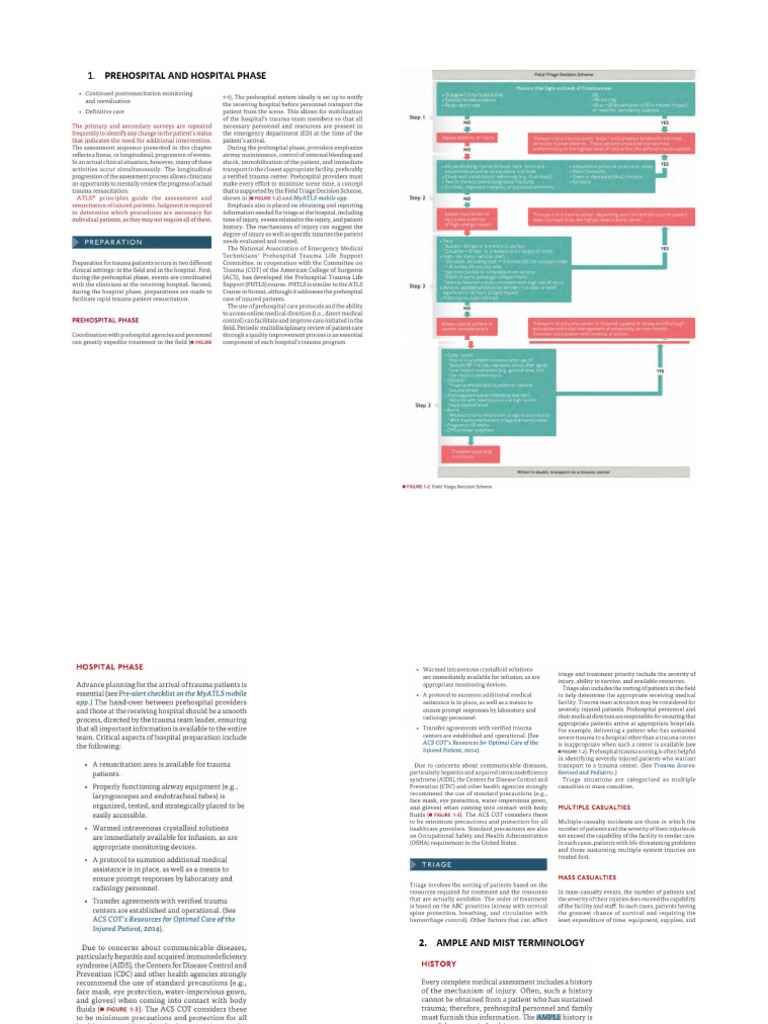 Prehospital and Hospital Phase | PDF | Self-Improvement | Wellness