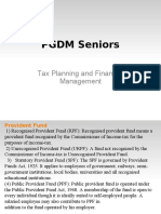 PGDM Seniors: Tax Planning and Financial Management