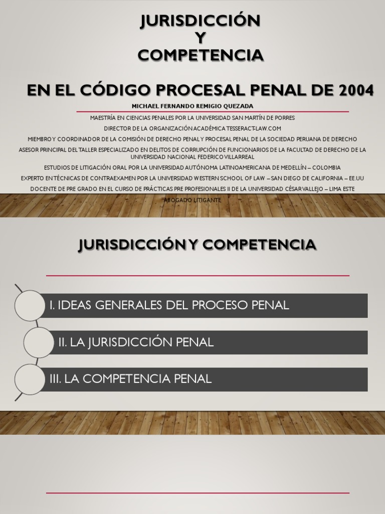 Jurisdicción y Competencia | PDF | Ley procesal | Derecho penal