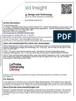 Journal of Engineering, Design and Technology: Article Information