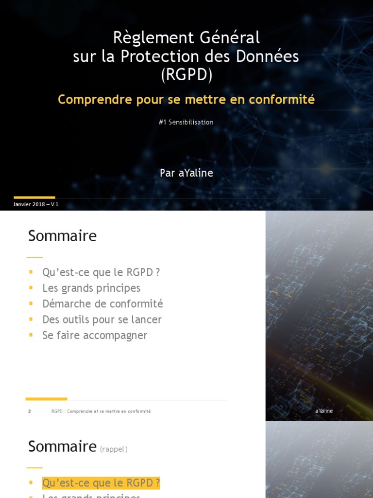 RGPD : Guide de conformité essentiel | PDF | Données personnelles ...