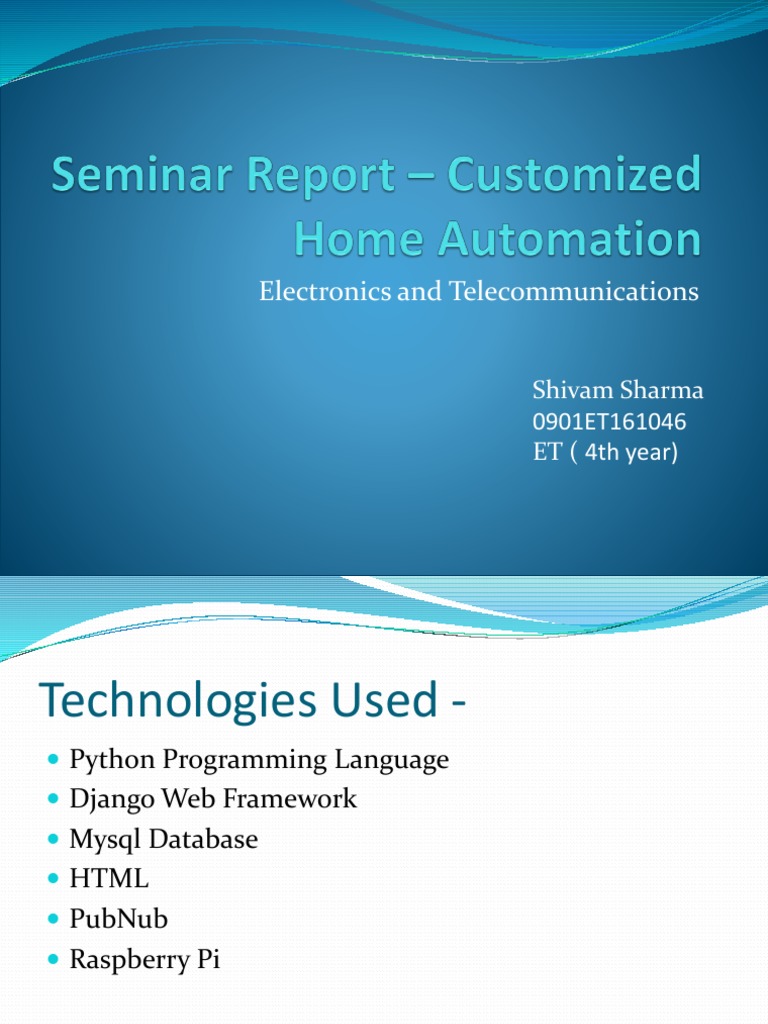 Customize Home Automation PDF Home Automation Python (Programming