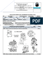 Evaluación sumativa religiosa