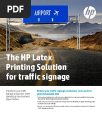 The HP Latex Printing Solution For Traffic Signage