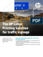 The HP Latex Printing Solution For Traffic Signage