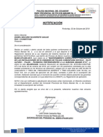 Notificación: Policía Nacional Del Ecuador Comando Provincial de Policía Manabí No. 4