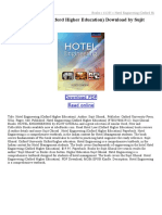 Hotel Engineering (Oxford Higher Education) Download by Sujit Ghosal PDF