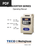 Ev Inverter Series: Operating Manual