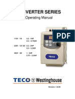 Ev Inverter Series: Operating Manual