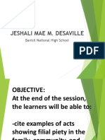 Jeshali Mae M. Desaville: Banisil National High School
