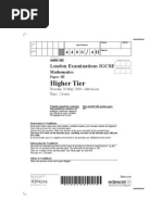 Download Math Higher Tier 4H IGCSE May 2008 by Duane Mendes SN43280639 doc pdf