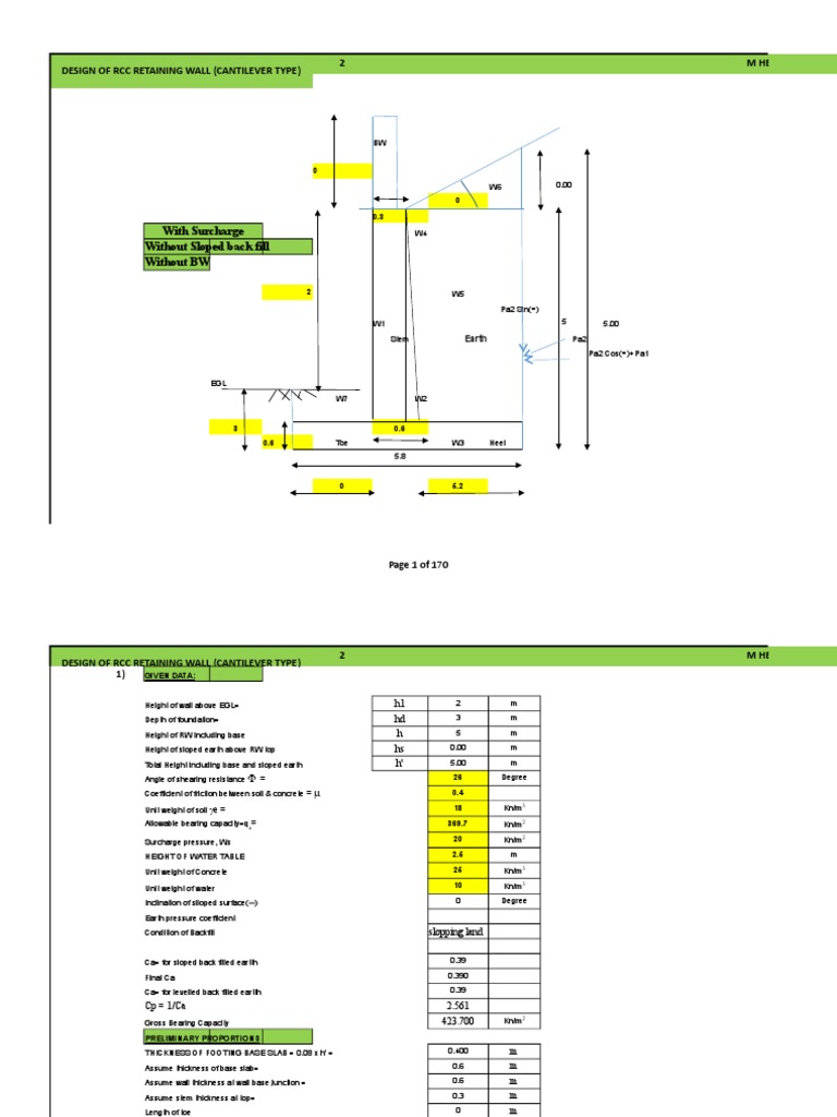RCC Re Wall 2-4 | PDF | Solid Mechanics | Architectural Elements