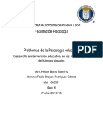 Desarrollo e Intervención Educativa en Los Niños Ciegos y Deficientes Visuales