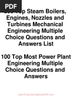 Boiler Operator Exam Questions & Answers | PDF | Boiler | Water
