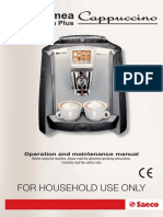 Saeco Primea Touch Plus User Manual PDF
