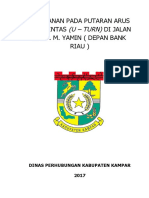 Pelayanan Pada Putaran Arus Lalu Lintas Di Jalan Prof. M. Yamin (Depan Bank Riau)