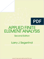 Applied Finite Element Analysis 2nd Edition by Larry J. Segerlind PDF