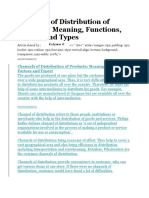 Channels of Distribution of Products.docx