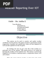 Weather Reporting Over IOT