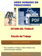 Medidas del trabajo de operaciones