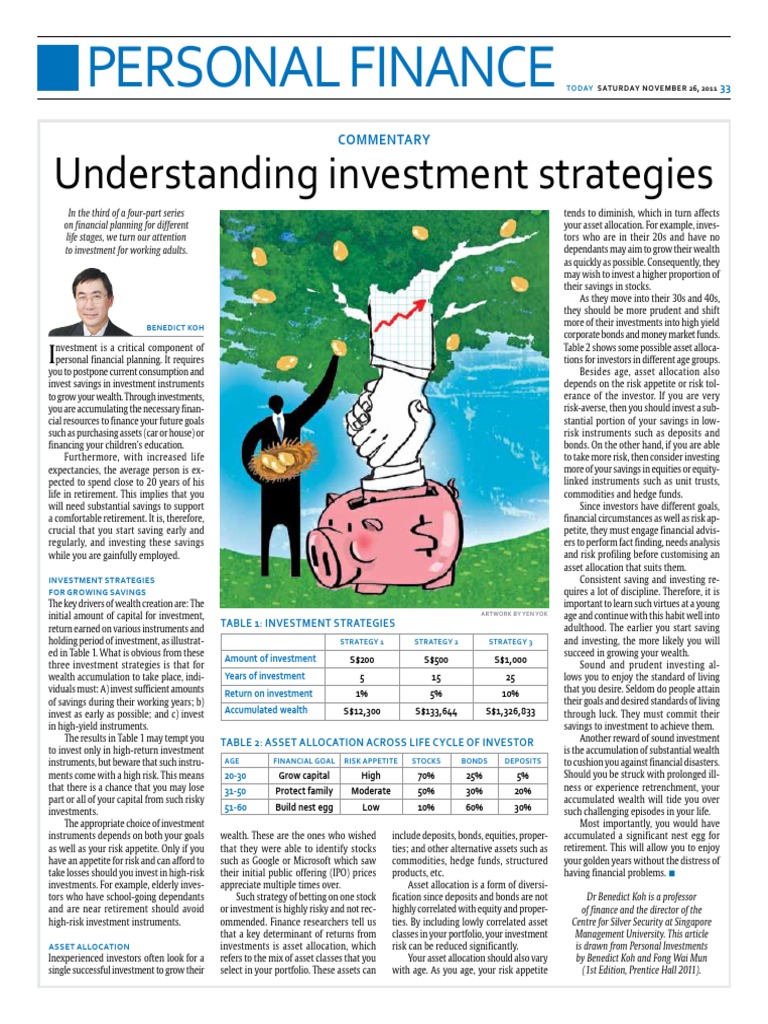 Understanding Investment Strategies: Personal Finance | PDF | Asset ...