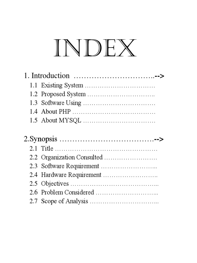 Project | PDF | My Sql | Php